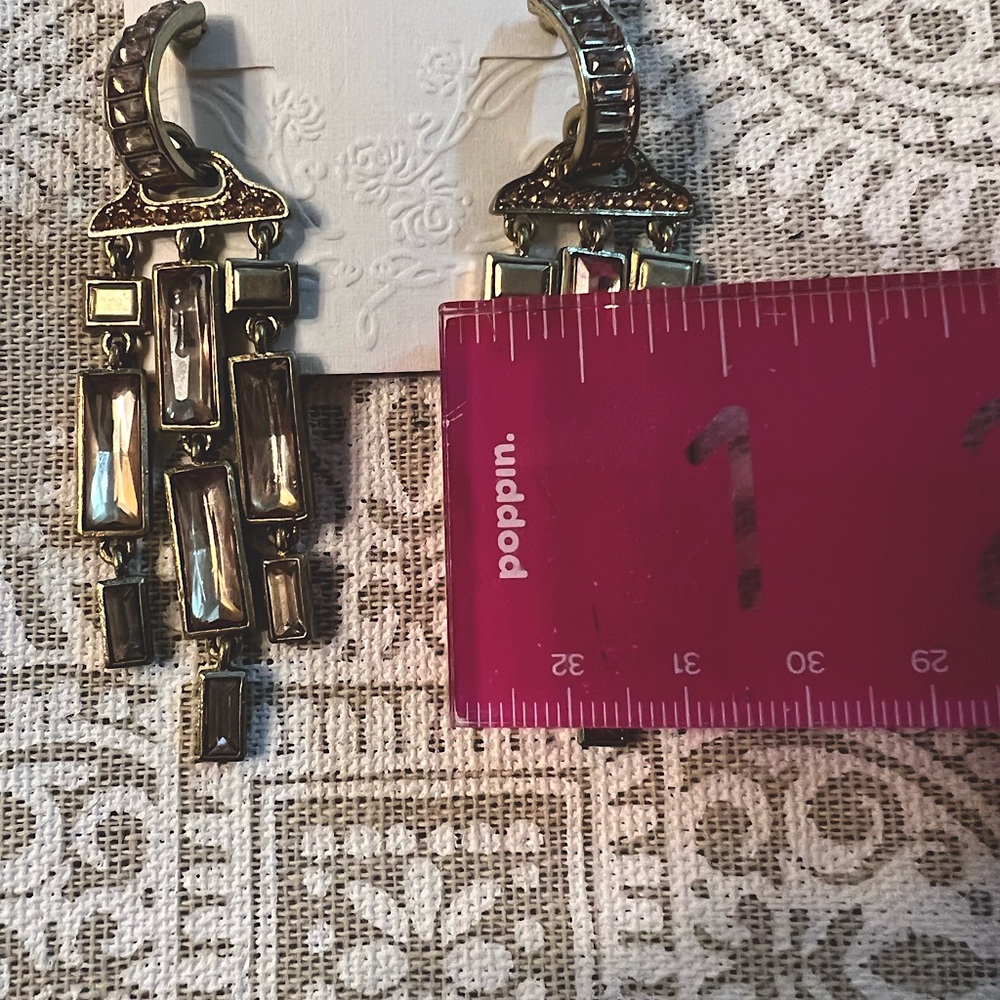 Jessica Simpson Large Chandelier Earrings - New